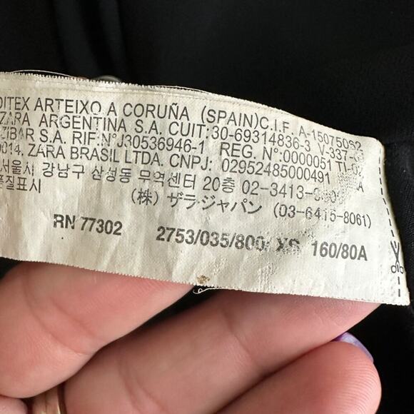 2/$30 ZARA Basic Halter Midi Slip Dress Black XS #A0667 - Picture 6 of 8